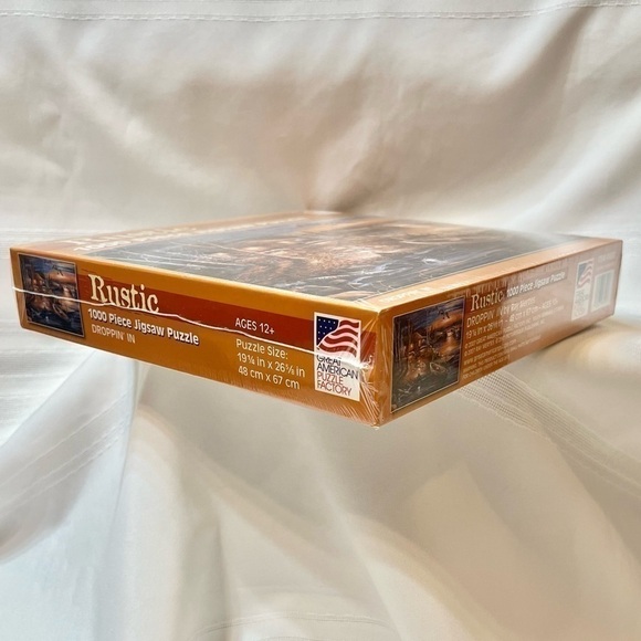 Jigsaw Puzzle Great American Puzzle Factory Rustic Droppin' in 1000pc NEW SEALED - Picture 5 of 6